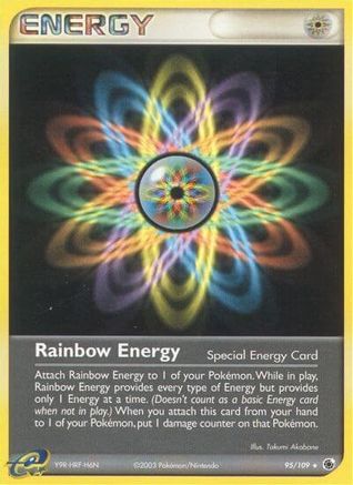 Rainbow Energy (95)/109 Rare Reverse Holofoil