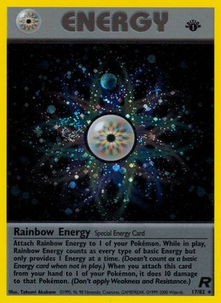Rainbow Energy (17) (17)/82 Holo Rare Unlimited Holofoil