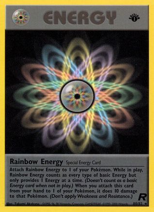 Rainbow Energy (80) (80)/82 Rare 1st Edition