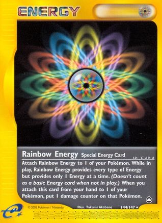Rainbow Energy (144)/147 Rare Reverse Holofoil
