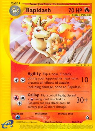 Rapidash (31)/147 Rare Reverse Holofoil