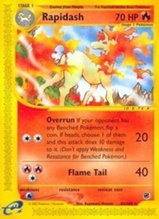 Rapidash (62) (62)/165 Rare Reverse Holofoil