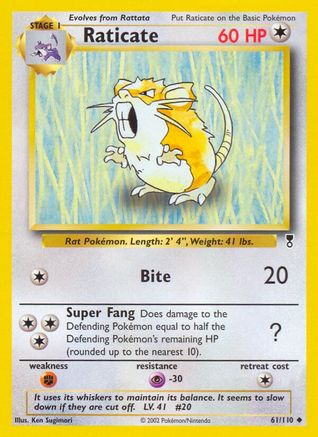 Raticate (61)/110 Uncommon Reverse Holofoil