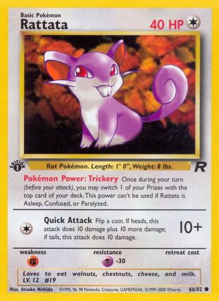 Rattata (66)/82 Common 1st Edition
