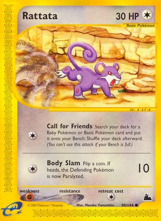 Rattata (90)/144 Common Reverse Holofoil