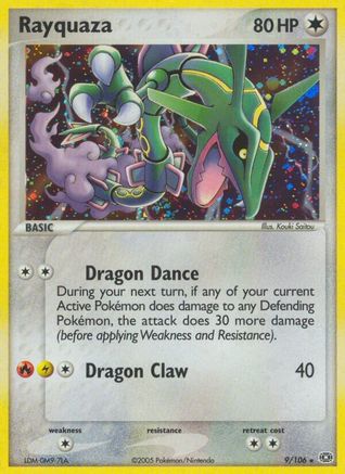 Rayquaza (9)/106 Holo Rare Reverse Holofoil