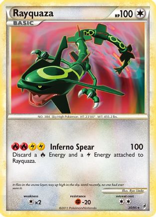 Rayquaza (20)/95 Holo Rare Reverse Holofoil