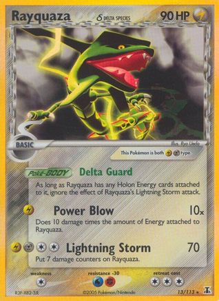 Rayquaza (Delta Species) (13)/113 Holo Rare Holofoil