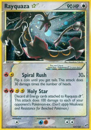 Rayquaza Star (107)/107 Ultra Rare