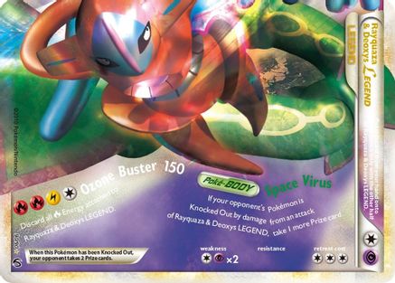 Rayquaza & Deoxys Legend (Bottom) (90)/90 Ultra Rare Holofoil