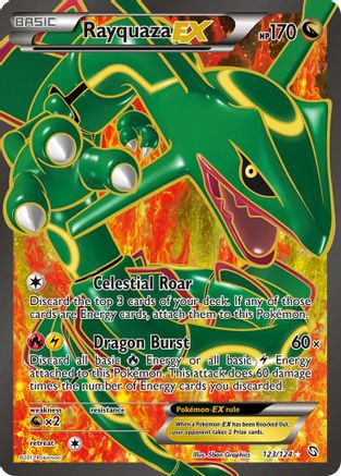 Rayquaza EX (123 Full Art) (123)/124 Ultra Rare Holofoil