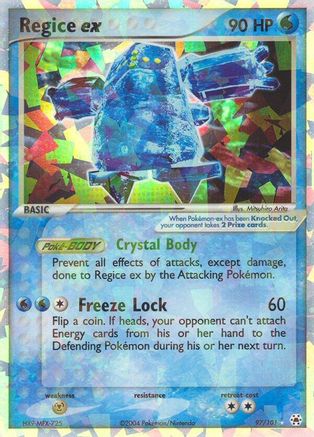 Regice ex (97)/101 Ultra Rare Holofoil
