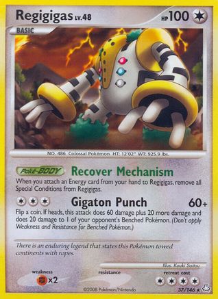 Regigigas (37) (37)/146 Rare Reverse Holofoil