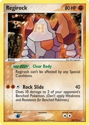 Regirock (28)/110 Rare Reverse Holofoil