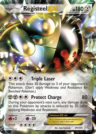 Registeel EX (81)/124 Ultra Rare Holofoil