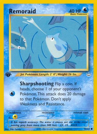 Remoraid (50)/64 Common 1st Edition