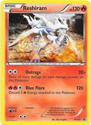 Reshiram - BW23 (BW23)/101 Promo Holofoil