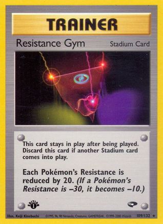 Resistance Gym (109)/132 Rare 1st Edition