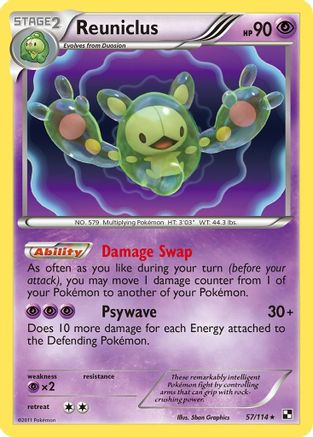 Reuniclus (57)/114 Holo Rare Holofoil