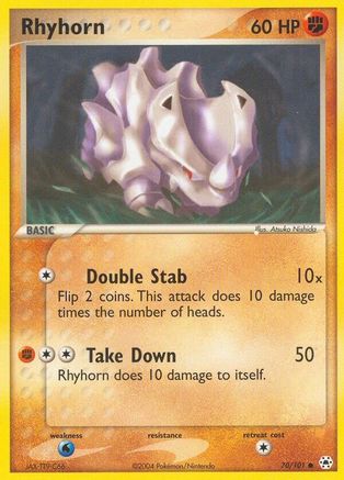 Rhyhorn (70)/101 Common Reverse Holofoil