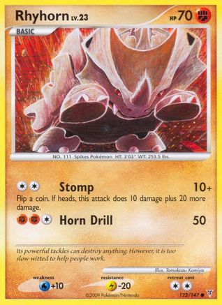 Rhyhorn (122)/147 Common Reverse Holofoil