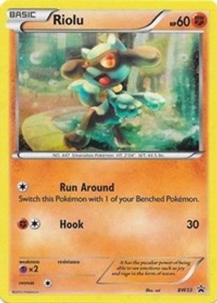 Riolu - BW33 (Cosmos Holo) (BW33) Promo Holofoil