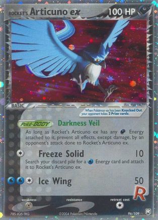 Rocket's Articuno ex (96)/109 Ultra Rare