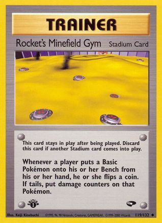 Rocket's Minefield Gym (119)/132 Uncommon 1st Edition
