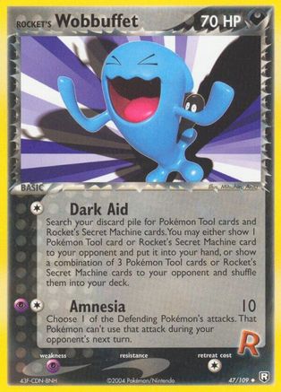 Rocket's Wobbuffet (47)/109 Uncommon