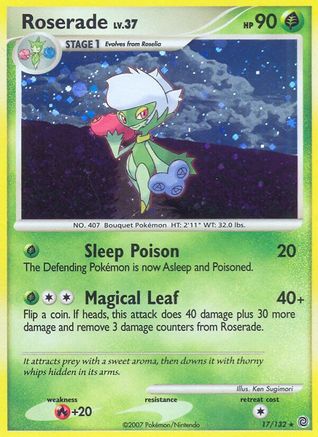 Roserade (17)/132 Holo Rare Reverse Holofoil