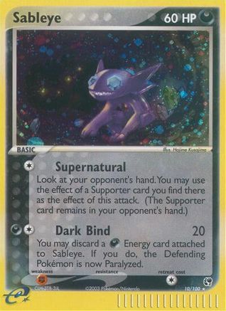 Sableye (10)/100 Holo Rare Reverse Holofoil