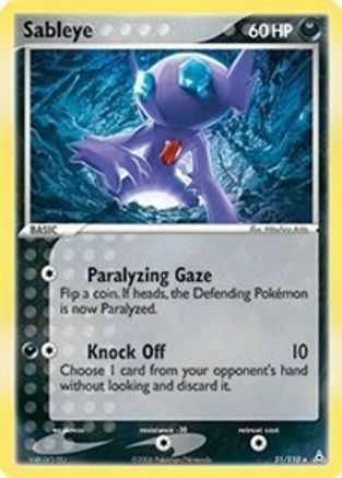 Sableye (31)/110 Rare Reverse Holofoil