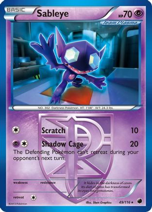Sableye (Team Plasma) (49)/116 Rare