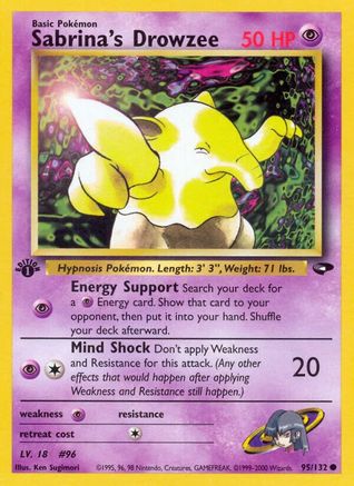 Sabrina's Drowzee (95)/132 Common 1st Edition