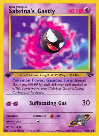 Sabrina's Gastly (97) (97)/132 Common 1st Edition