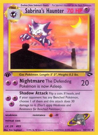Sabrina's Haunter (55)/132 Uncommon 1st Edition