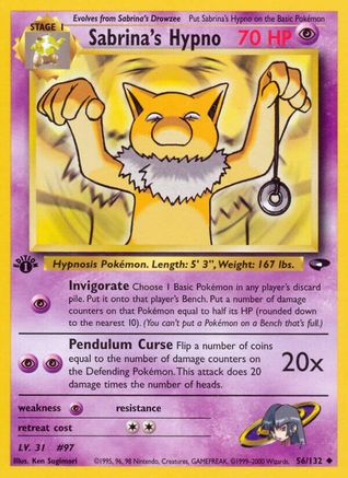 Sabrina's Hypno (56)/132 Uncommon 1st Edition