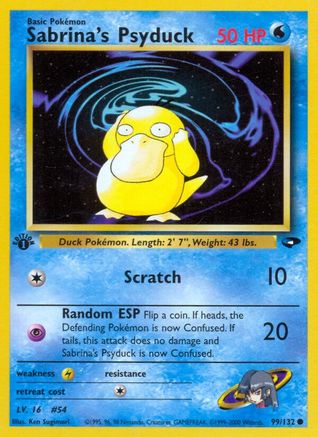 Sabrina's Psyduck (99)/132 Common 1st Edition