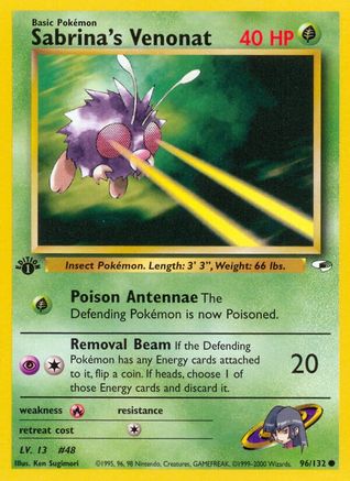 Sabrina's Venonat (96)/132 Common 1st Edition