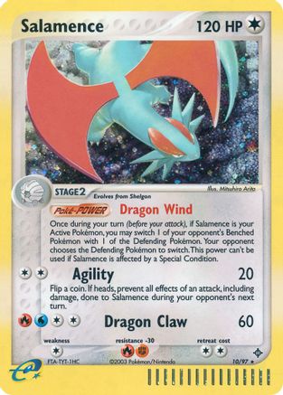 Salamence - 10/97 (10)/97 Holo Rare Holofoil