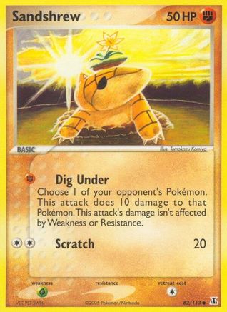 Sandshrew (82)/113 Common Reverse Holofoil