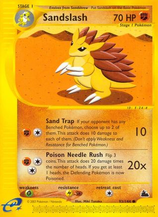 Sandslash (93)/144 Common Reverse Holofoil