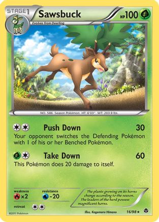 Sawsbuck (16)/98 Rare Reverse Holofoil