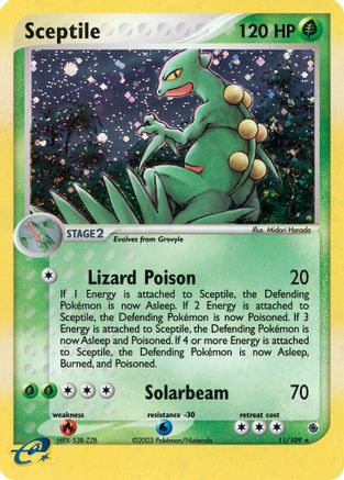 Sceptile - 11/109 (11)/109 Holo Rare Reverse Holofoil