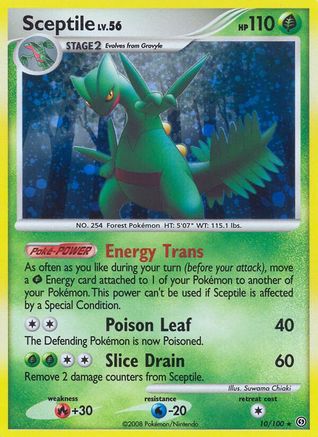 Sceptile (10)/100 Holo Rare Reverse Holofoil
