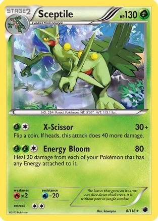 Sceptile (8)/116 Holo Rare Reverse Holofoil