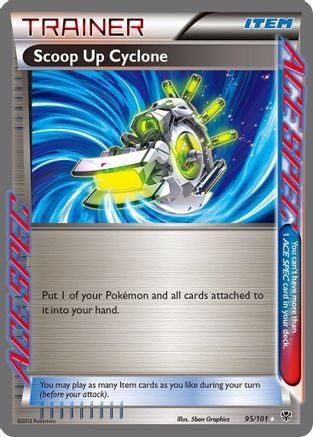 Scoop Up Cyclone (95)/101 Rare Ace Holofoil