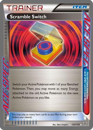 Scramble Switch (129)/135 Rare Ace Holofoil