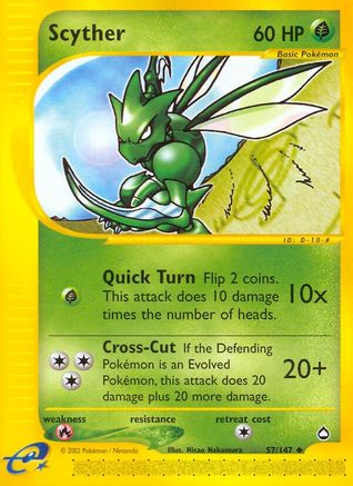 Scyther (57) (57)/147 Uncommon Reverse Holofoil