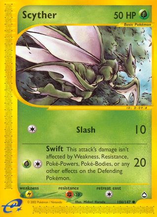Scyther (106) (106)/147 Common Reverse Holofoil